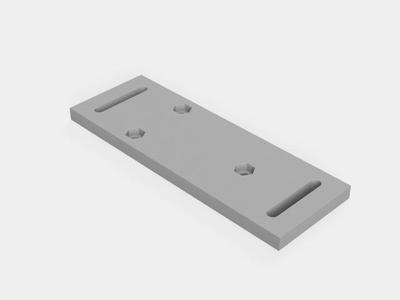 Adapter plate for Reolink P750 to 40x20 aluminium extrusion   