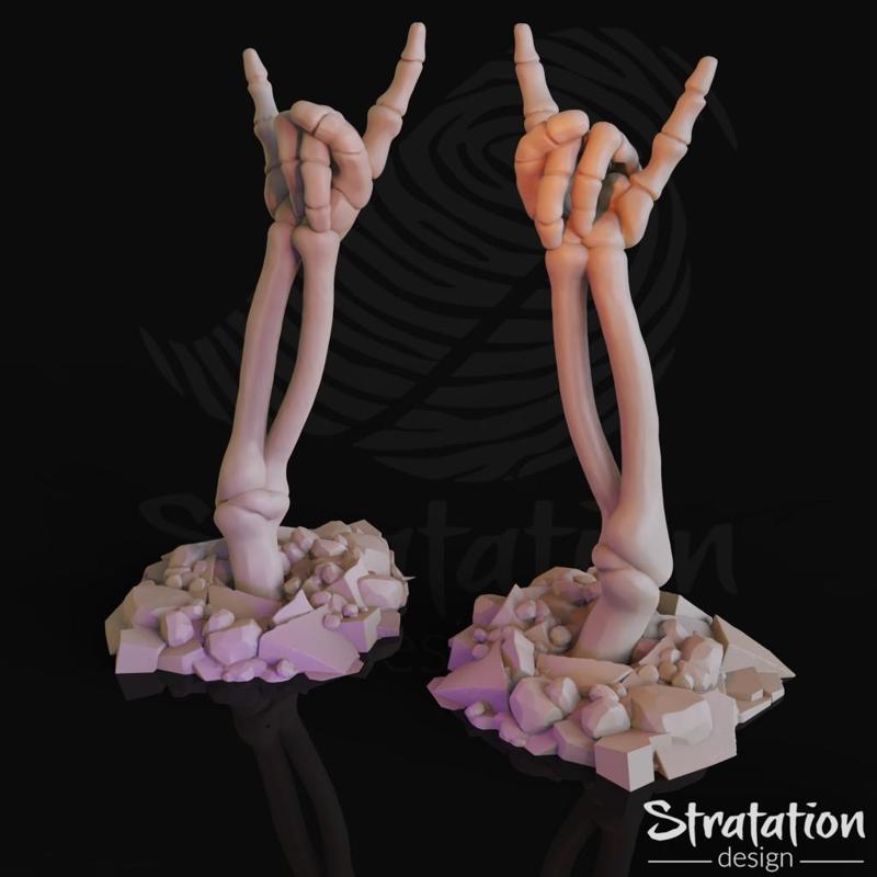 Spooky Skeletal Arm  Metal