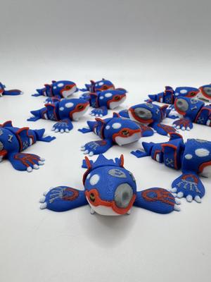 Halloween Articulated Kyogre Pokemon (No support – 3MF included)
