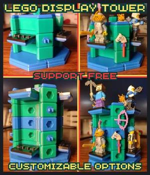 Ultimate Stackable LEGO Minifigure & Weapon Display Tower