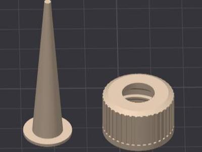Small bottle nozzle