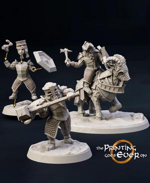 Modular Dwarven Tunnel Guards – On Foot and Mounted