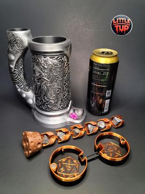 16oz.Wizard Can Cozy Dice Tower