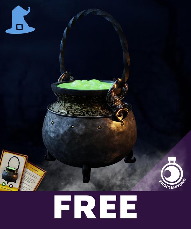 FREE Real-size Prop – Witches’ Cauldron