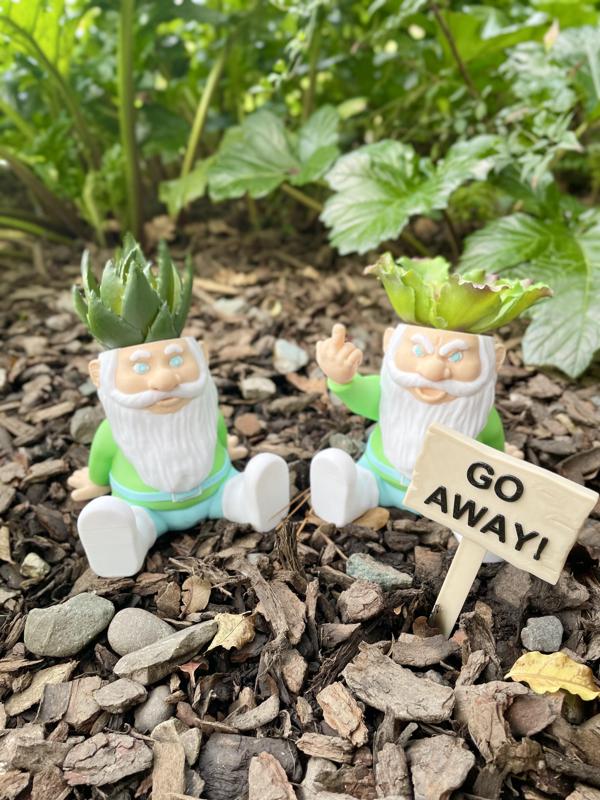 SET OF GARDEN GNOMES (RUDE AND NICE) – EASY PRINT – COLOR PRINT
