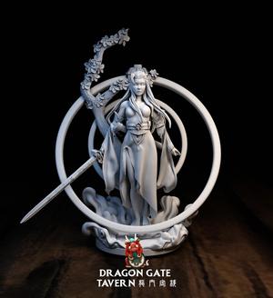 Wu xia inspired sword maiden