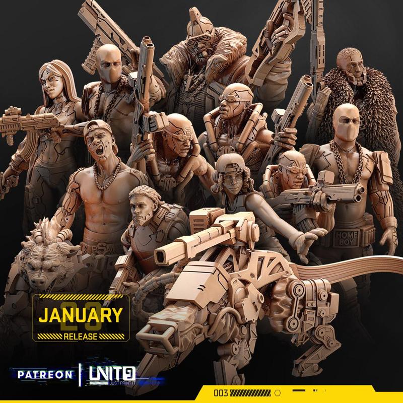 Cyberpunk models BUNDLE – The B-Mob (January23 release)