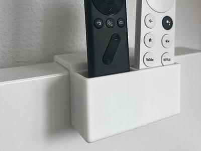Ikea Malm bed headboard - remote control holder
