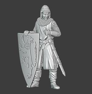 Medieval brother knight resting