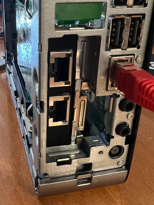 Dual ethernet low profile PCIe bracket   