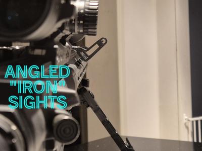 Angled “iron sights” for Picatinny