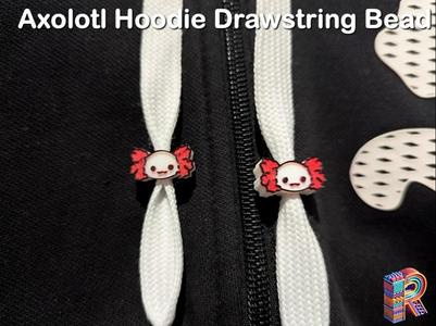 Axolotl Hoodie Drawstring Bead