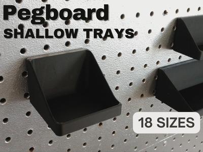 Pegboard Shallow Trays – Multiple Sizes