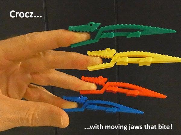 Crocz… Crocodile Clips / Clamps / Pegs with Moving Jaws