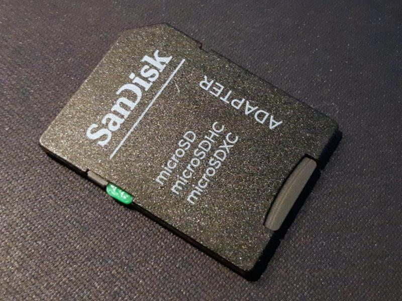 MicroSD to SDcard adapter fix