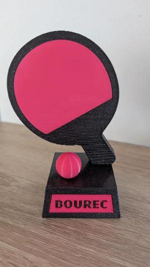Trophy for table tennis (ping pong)