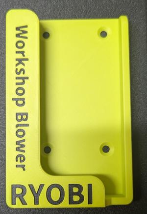Ryobi Workshop Blower wall mount