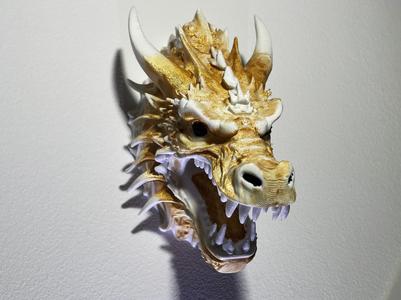 Wall Mounted Dragon Head Trophy