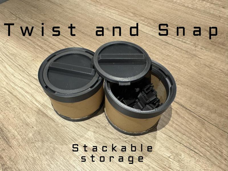 Twist and Snap stackable storage (empty rolls)