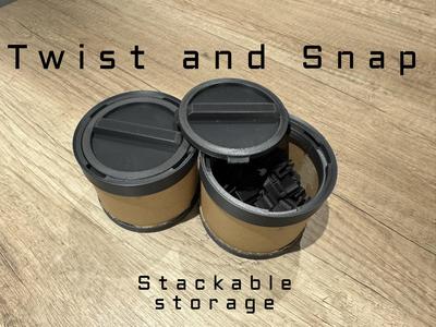 Twist and Snap stackable storage (empty rolls)