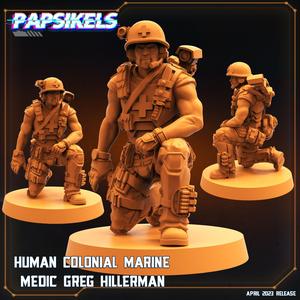 HUMAN COLONIAL MARINE MEDIC GREG HILLERMAN
