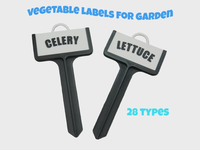 Plant Labels for Vegetable Seedlings