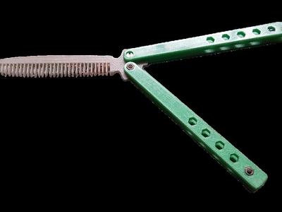 Butterfly Knife with Comb