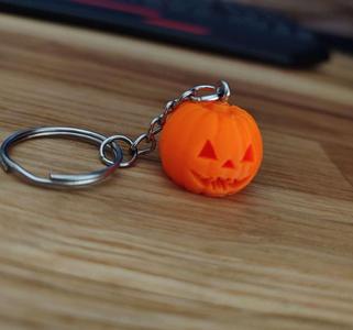 Halloween Pumpkin Keychain Mini Spooky