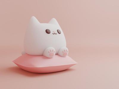 Cute chubby cat