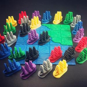 Galleon Board Game Piece