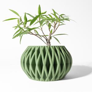 The Maka Planter Pot with Drainage Tray & Stand: Modern and Unique Home Decor for Plants