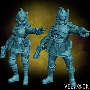 Tempest Guardsmen Captains (PRESUPPORTED)