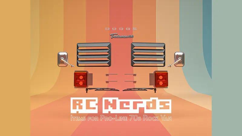 Full Set parts for Pro-line ’70s Rock Van​ Clear Body