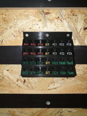 Bit-Holder for Workshop or French Cleat Wall