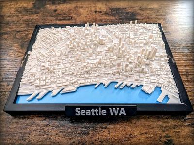 Seattle Washington 3D Miniature