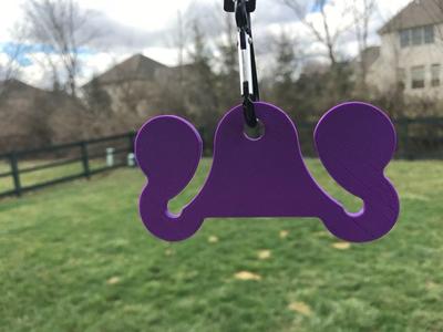 Dog poop bag carrier