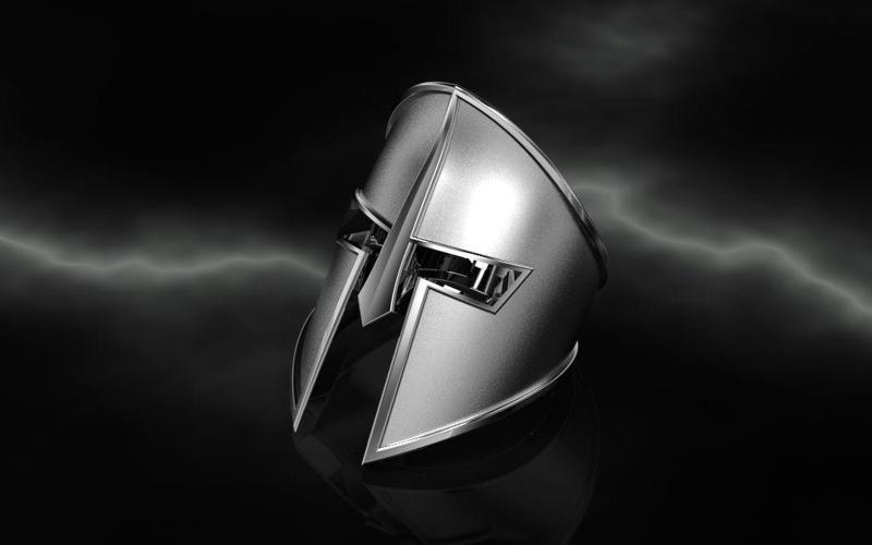 Spartan helmet Ring – Jewelry 3D – AN-516
