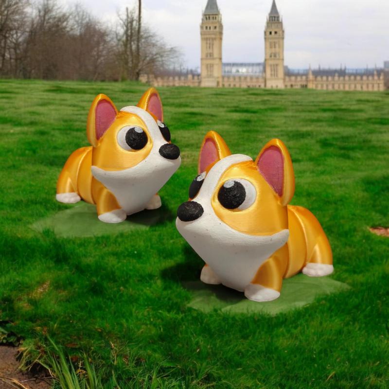 Mini Flexi Articulating Corgi Dog ( SUPPORT FREE )