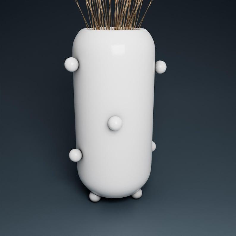 Modern Vase STL 3D Printer file, instant download, unique home decor