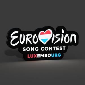 Eurovision Luxembourg Lightbox LED Lamp