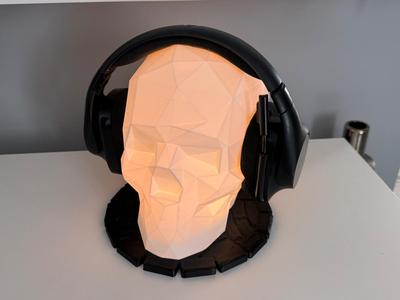 Skull Lamp for kit 001 / Headset, Headphone Stand
