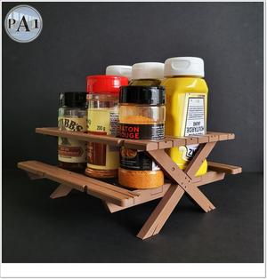 PICNIC TABLE CONDIMENT HOLDER