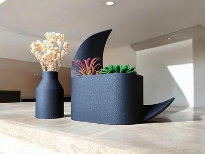Crescent Decorative Object, Planter & Vase, Vessel