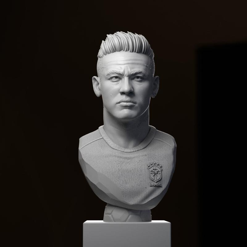 Neymar Bust for 3d printing