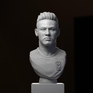 Neymar Bust for 3d printing