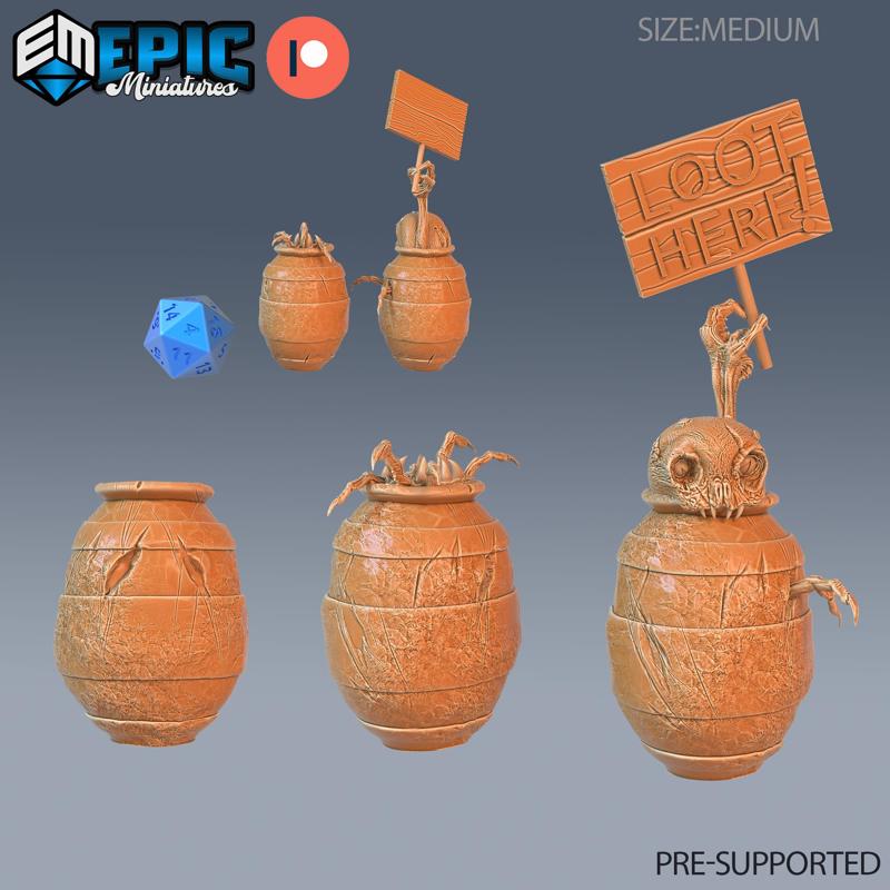 Mimic Vase / Jar Spider / Pot Monster / Equipment Trap