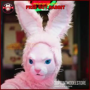Free Guy Cosplay Helmet - Rabbit Mask - Halloween - Horror
