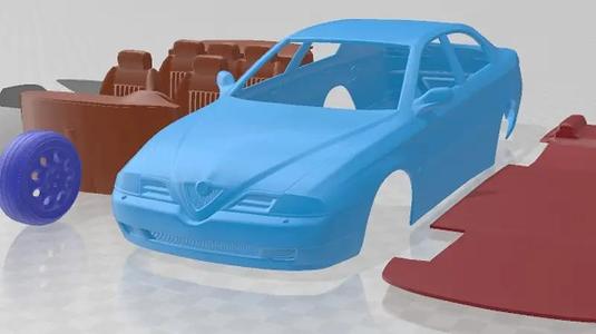 Alfa Romeo 166 1998 Printable Car