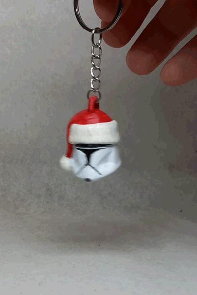 santa CloneTrooper keychain