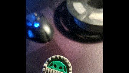 Baby Yoda sliding keychain
